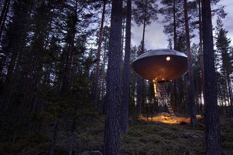 The UFO, travel, Sweden, Treehotel,