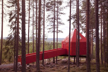 The Blue Cone, Sweden, travel, Treehotel,