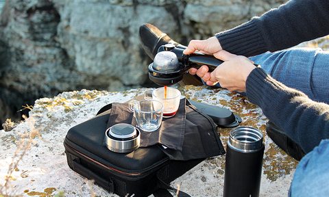 brew backcountry espresso with handpresso wild ese handspresso