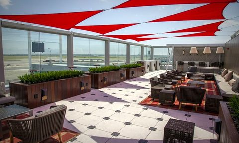 architectural digest and delta team up for new outdoor sky deck at jfk airport bar