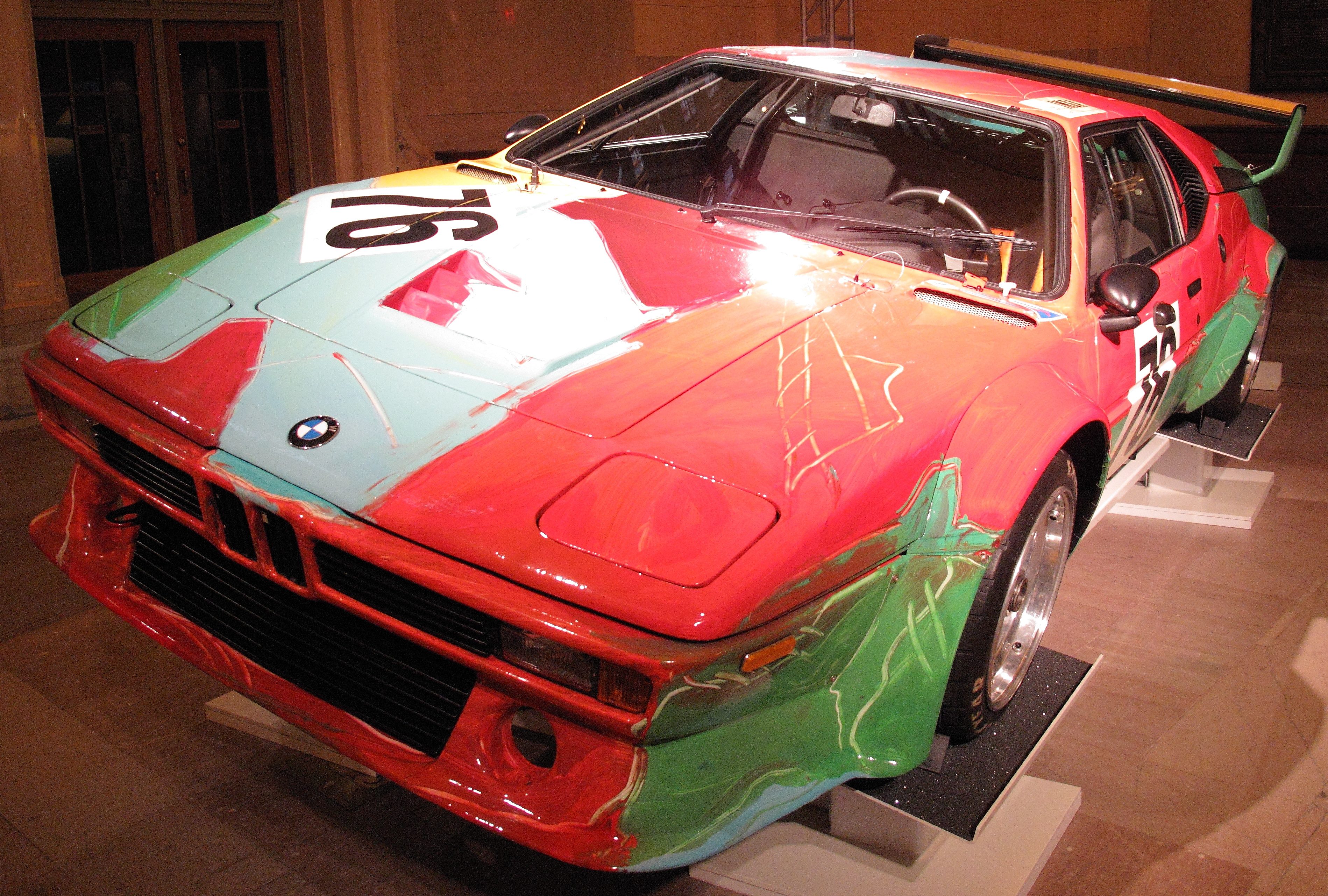 mercedes benz presents does a swimsuit inspired convertible warhol bmw art car