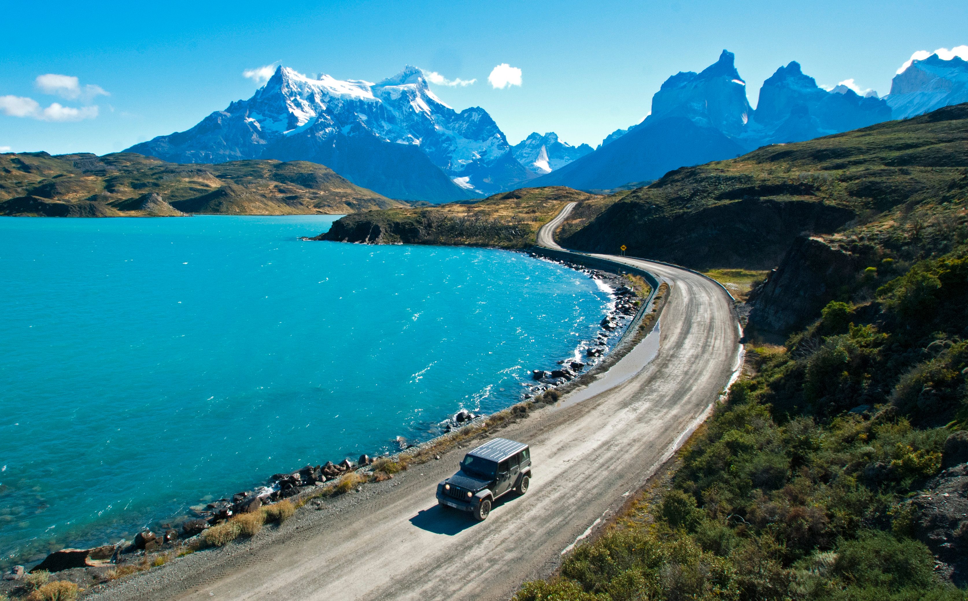 Quasar Expeditions Jeep Wranger Rubicon Wild Patagonia Torres del Paine perito moreno glacier ice berg