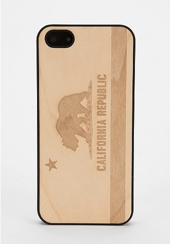 California Carved Wood iPhone 5/5s Case