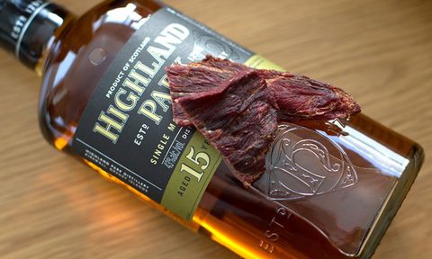 whiskey infused beef jerky