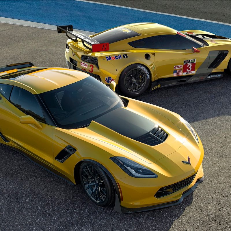 2015 chevrolet corvette z06 first true american supercar l to r the all new and 2014 c7 race car