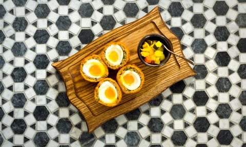 Scotch eggs.