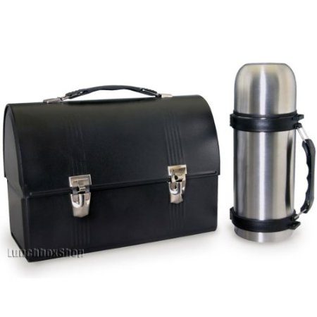 Classic Construction Worker Thermos and Lunchbox Set
