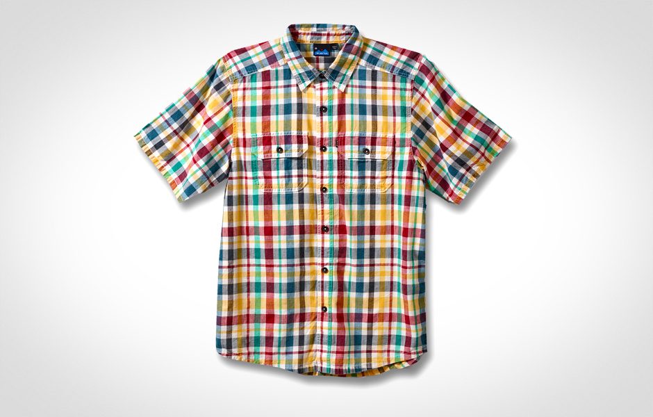 Caribbean yellow shirt short sleeves
