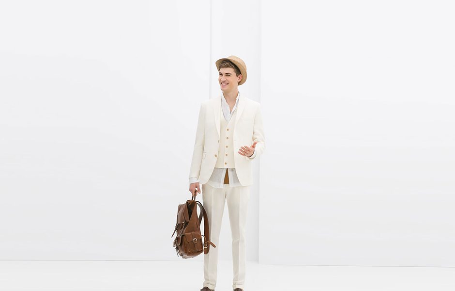 manuals guide wearing white zara blazer
