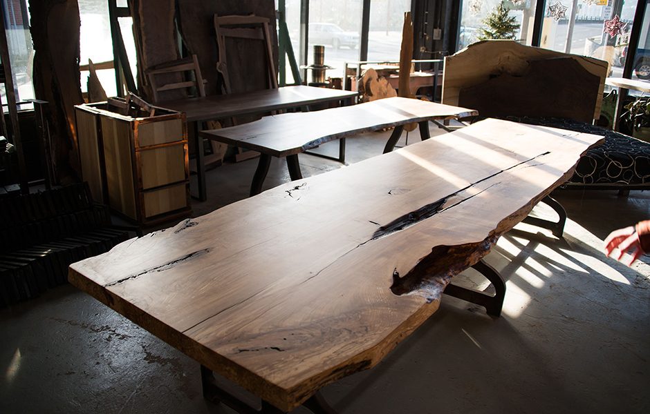 denalis stunning live edge wood furniture denali gallery 3