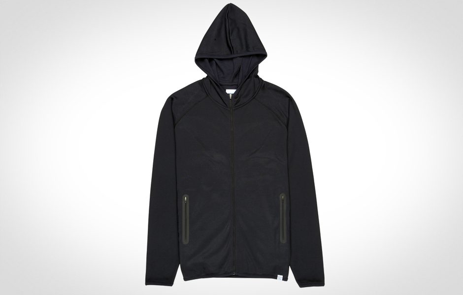 technical garments collection norse projects carl bonded mesh hoodie