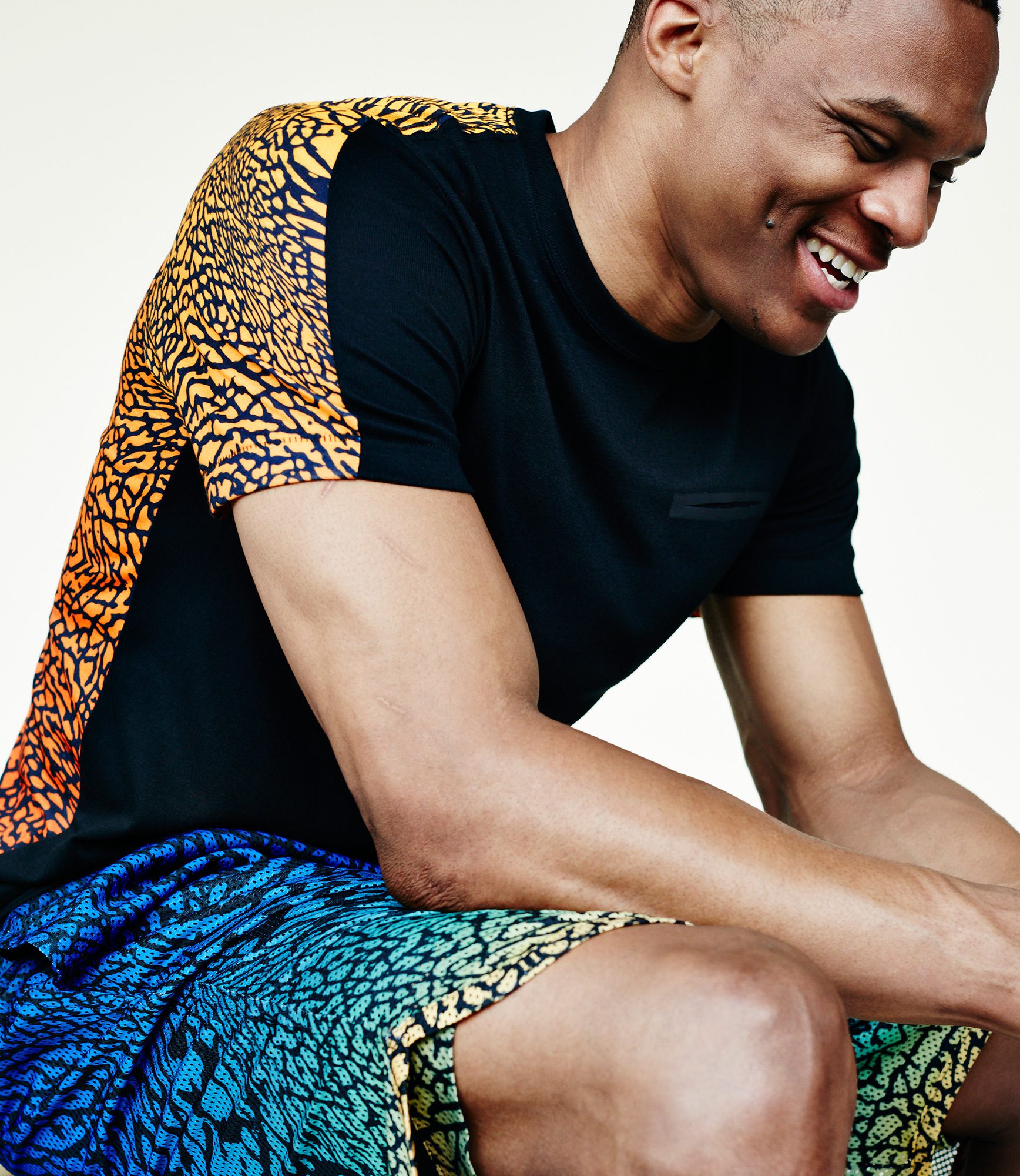russell westbrook style in one of his curated barney s looks
