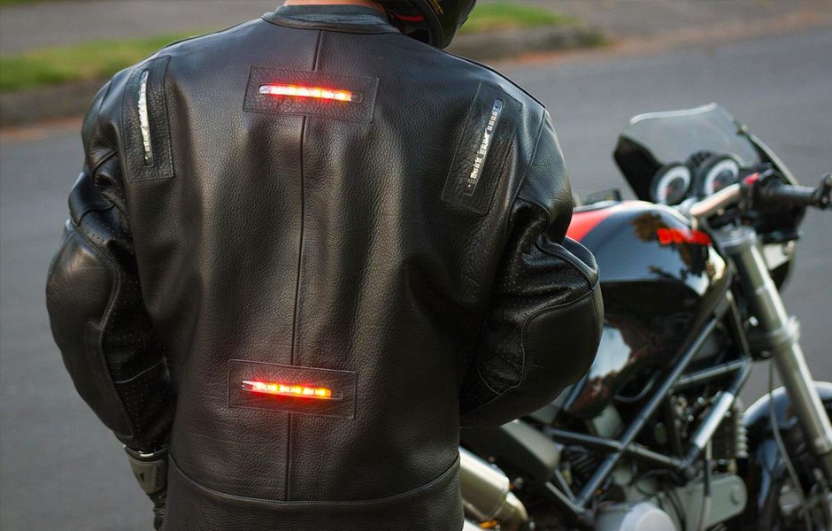 impulse motorcycle jacket brings hi viz leds low biker wear 8