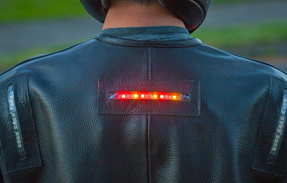 impulse motorcycle jacket brings hi viz leds low biker wear 9