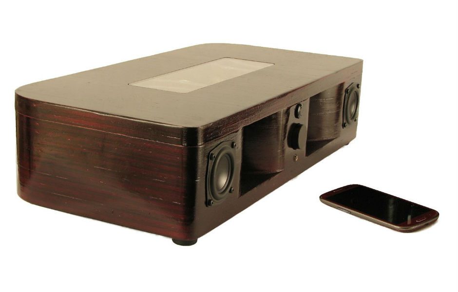 quarterwave wireless speaker equal parts awesome science gorgeous aesthetics mahogany