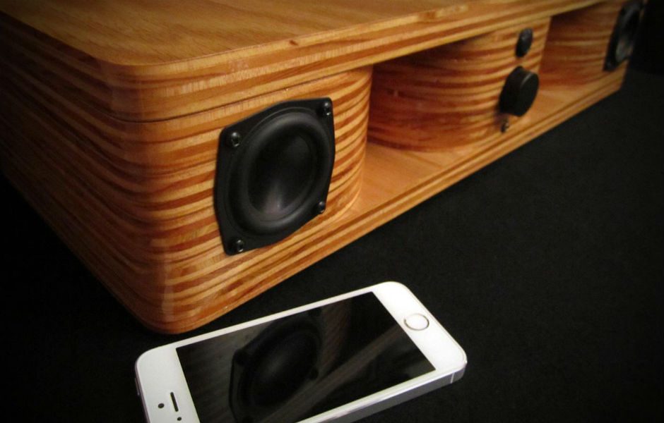 quarterwave wireless speaker equal parts awesome science gorgeous aesthetics natural iphone