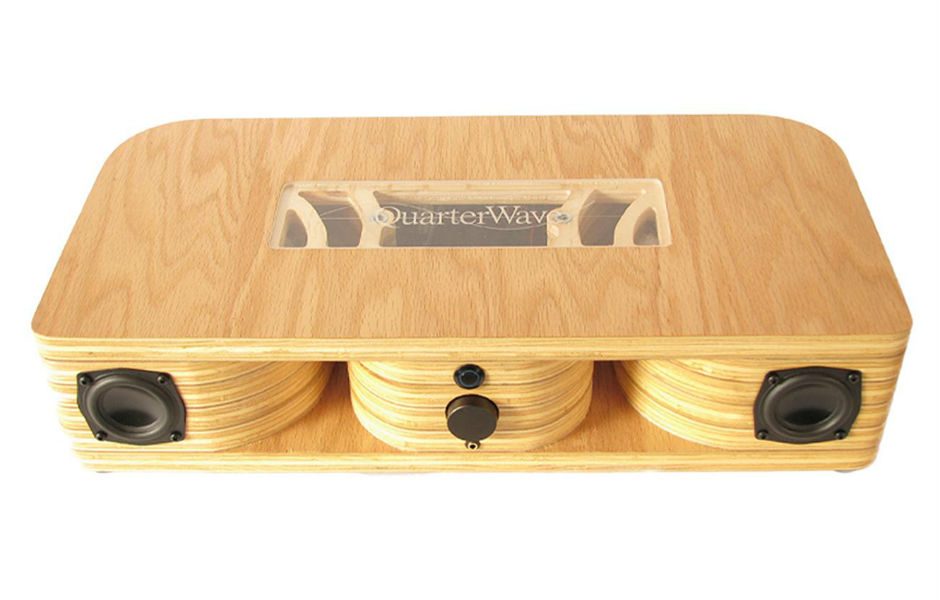 quarterwave wireless speaker equal parts awesome science gorgeous aesthetics natural front