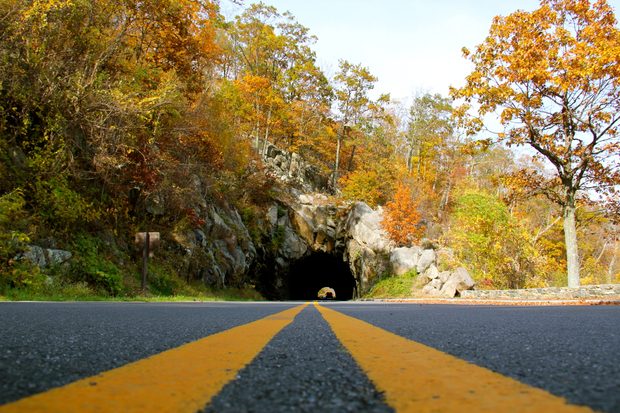 Marys Rock tunnel on Skyline Drive.