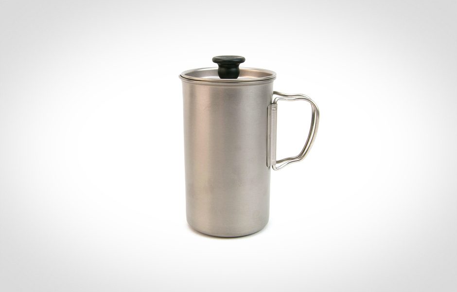 trekking beyond bare essentials snow peak titanium french press