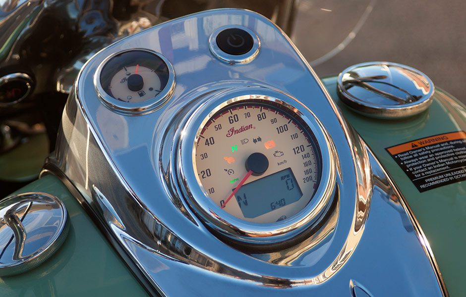 throttle jockey indian vintage combines class power comfort 2015 speedo