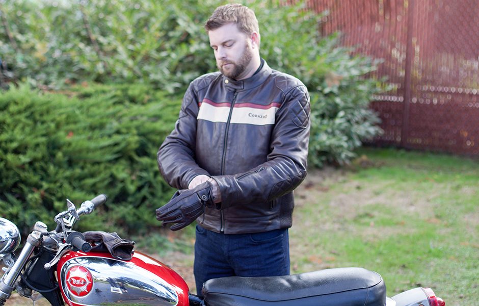 throttle jockey corazzo corso motorcycle jacket cordero gloves 2