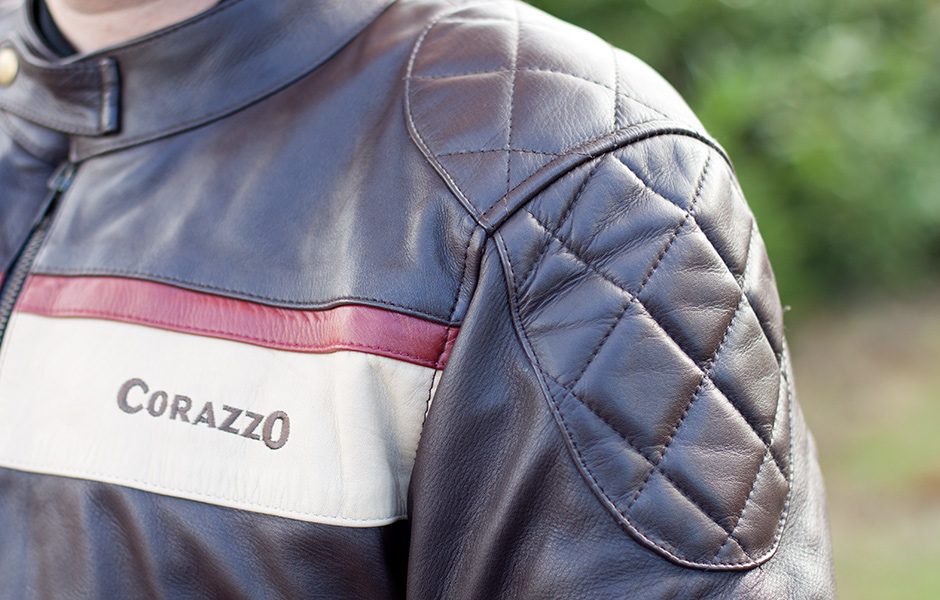 throttle jockey corazzo corso motorcycle jacket cordero gloves shoulderpad
