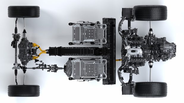 2016 Acura NSX powertrain cutaway