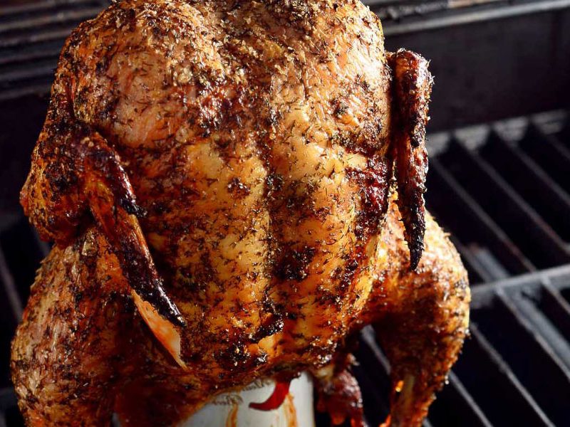 Beer can chicken
