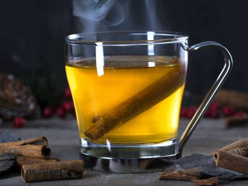 Apple cider hot toddy
