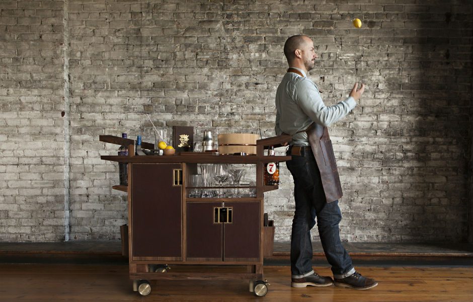 moore and giles sidecar bar cart