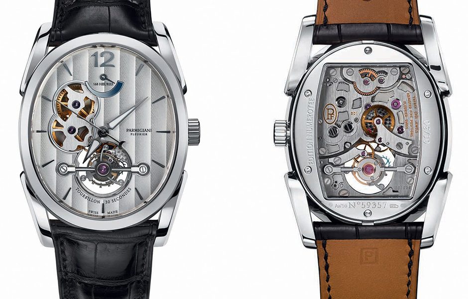 White gold case, silver dial, Hermès alligator strap