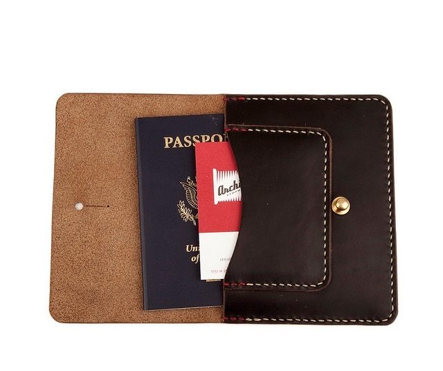 black wallet interior