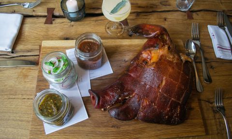eat this berkshire pig head carnitas at cbd provisions pigface1