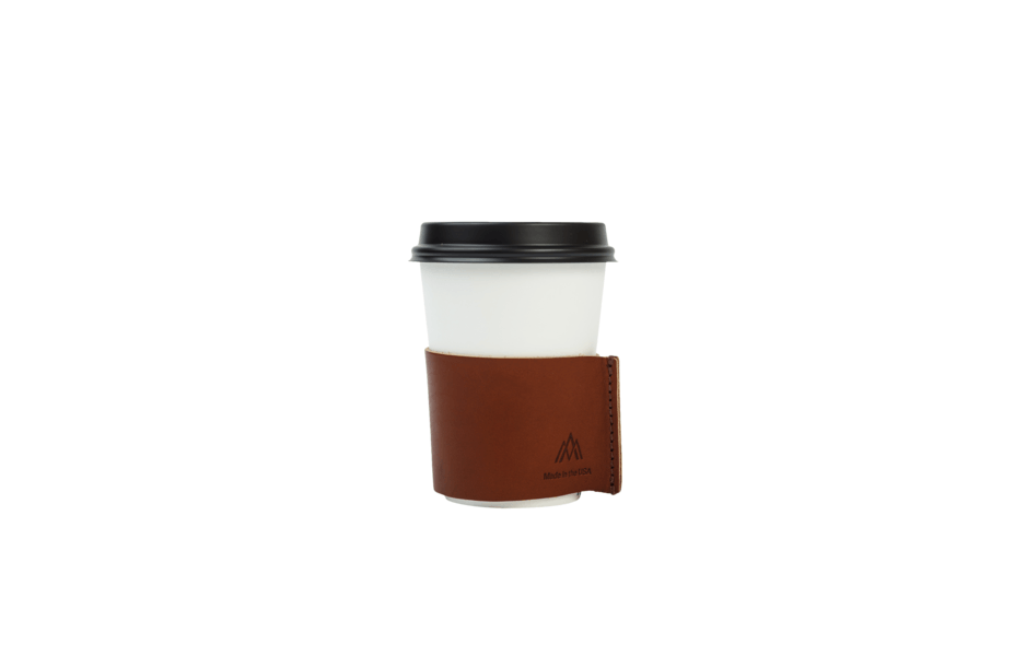 amos alpine modern leather coffee sleeve
