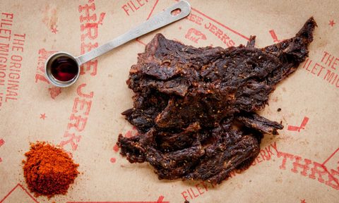 filet mignon beef jerky three jerks