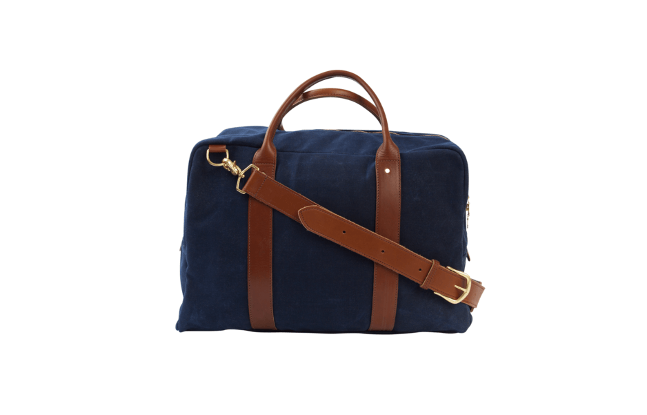 amos alpine modern overnight bag navy
