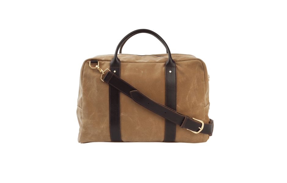 amos alpine modern overnight bag tan