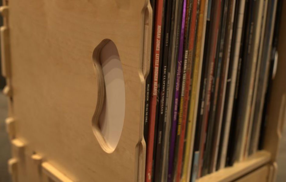 wax stacks vinyl record storage system on kickstarter