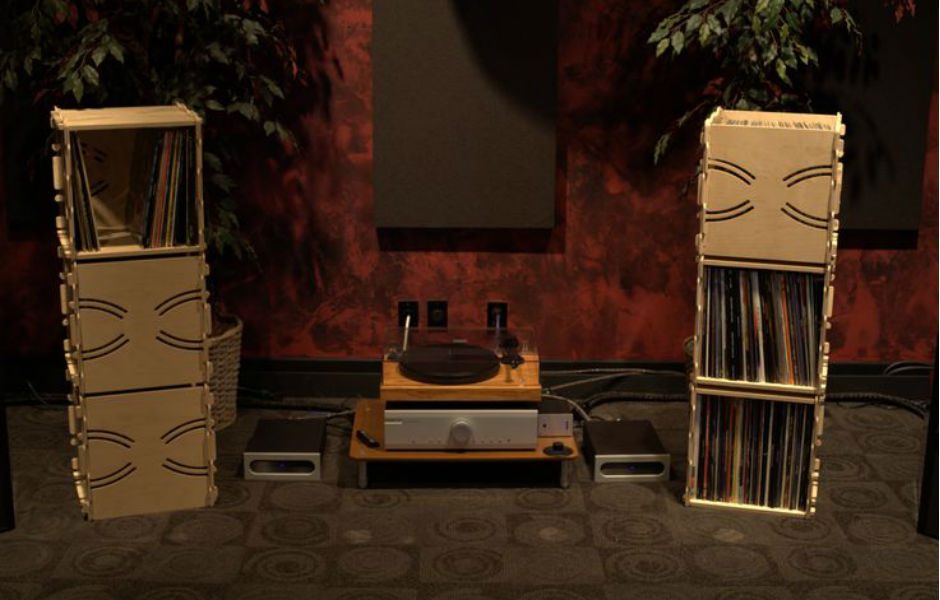 wax stacks vinyl record storage system on kickstarter