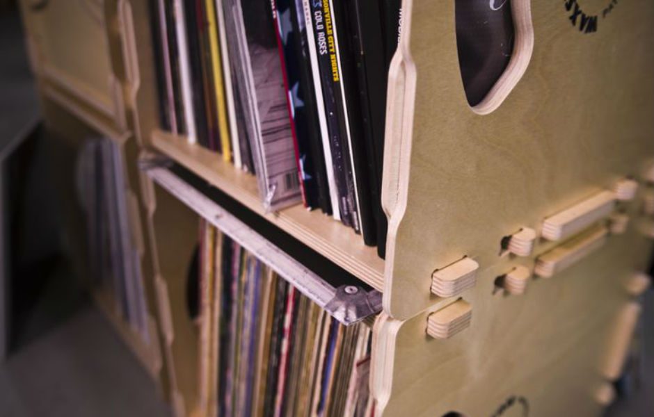 wax stacks vinyl record storage system on kickstarter