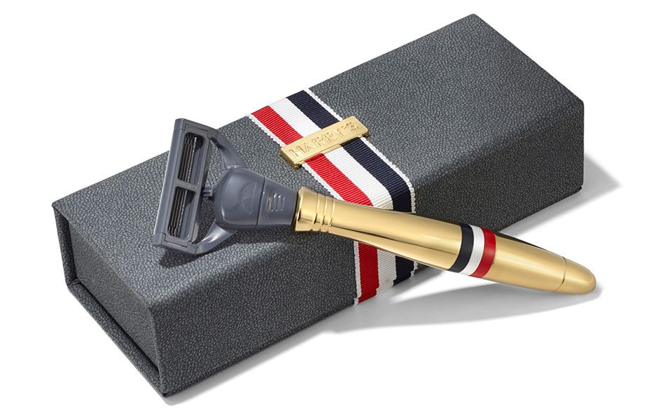 harrys and thom browne are a match made in fancy shaving heaven