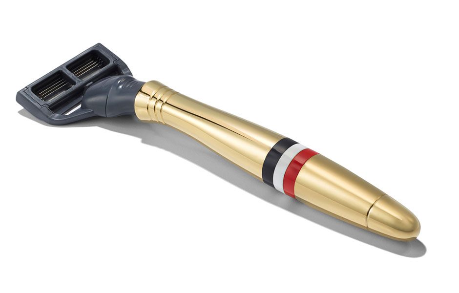 harrys and thom browne are a match made in fancy shaving heaven