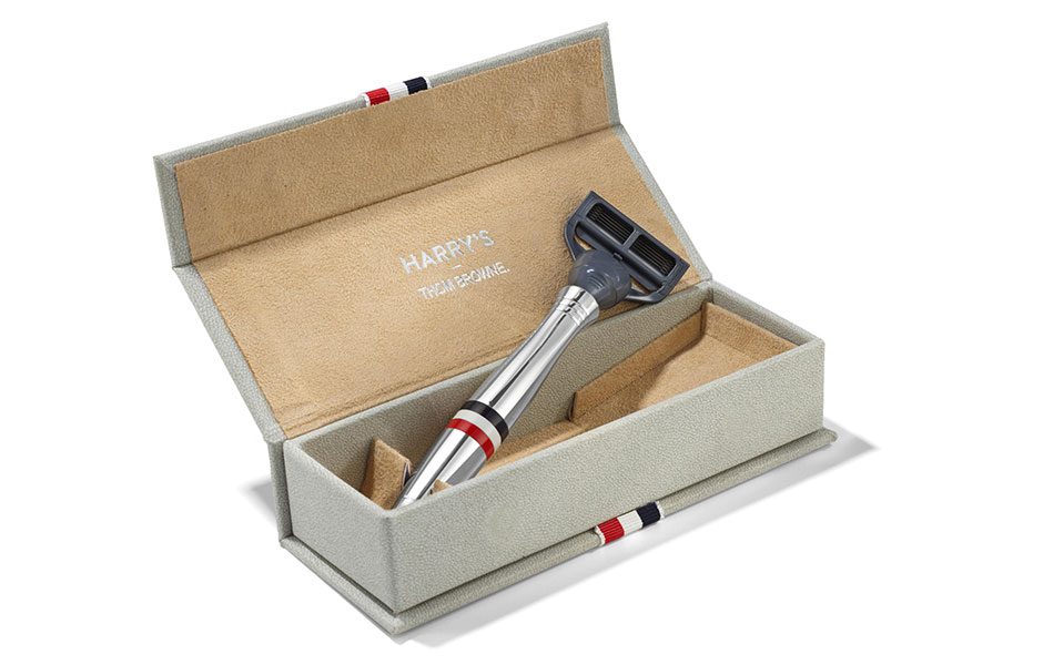 harrys and thom browne are a match made in fancy shaving heaven