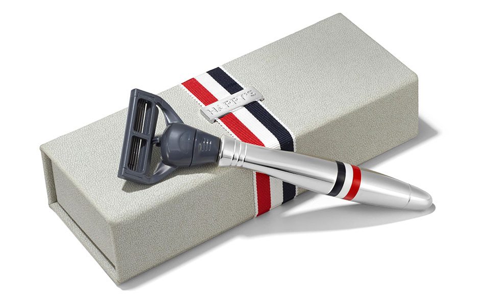 harrys and thom browne are a match made in fancy shaving heaven