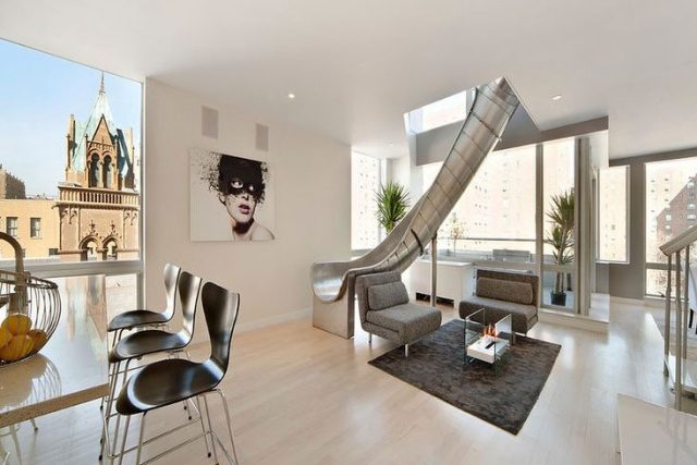 who needs stairs these houses have indoor slides east village penthouse 640x427 c