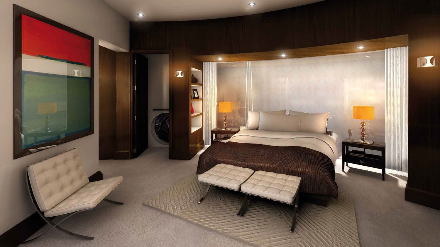 slide from bedroom to subterranean pool in this posh underground mansion huntsmere perdu brochure web 13 1500x844
