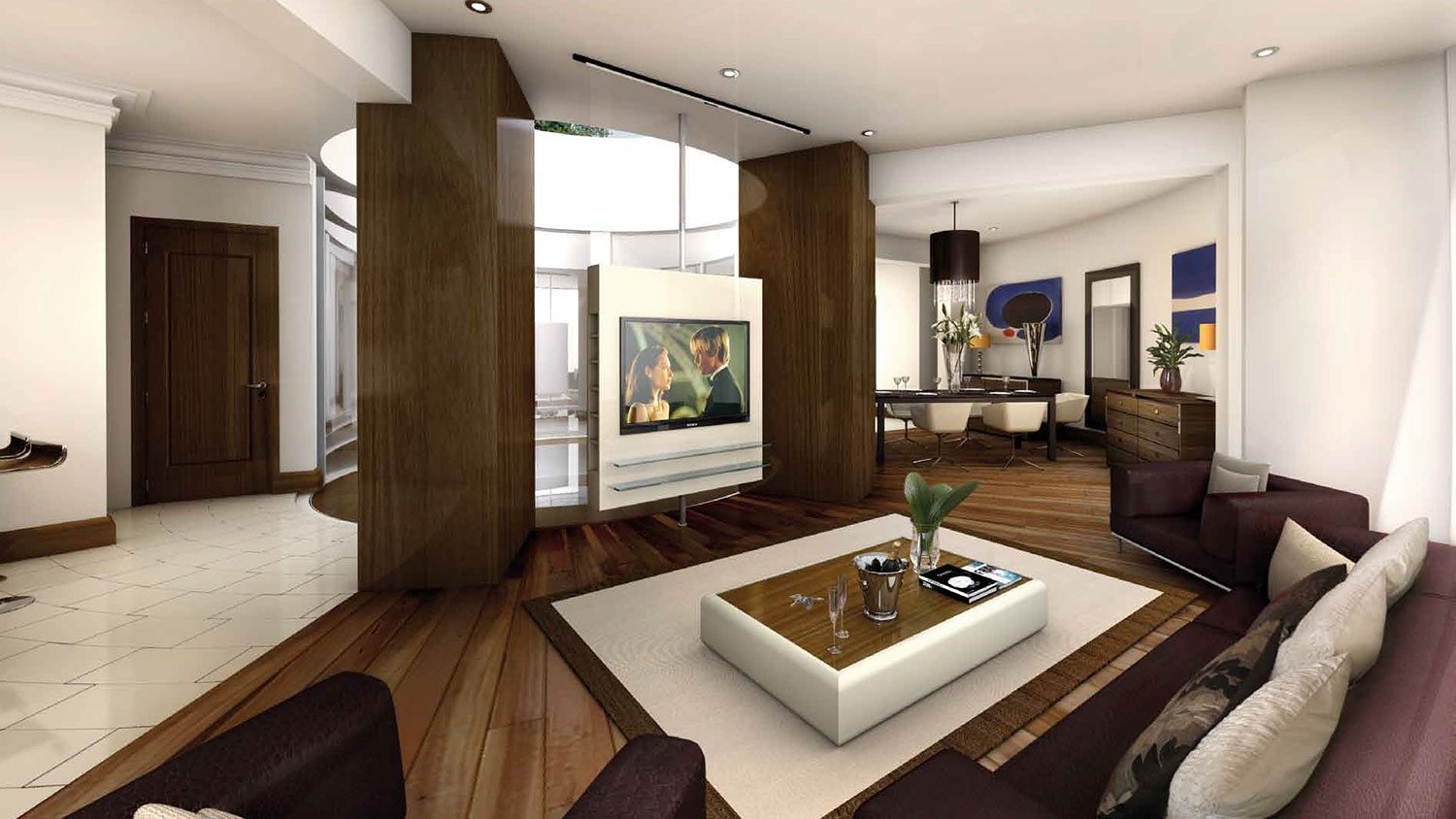 slide from bedroom to subterranean pool in this posh underground mansion huntsmere perdu brochure web 9 1500x844