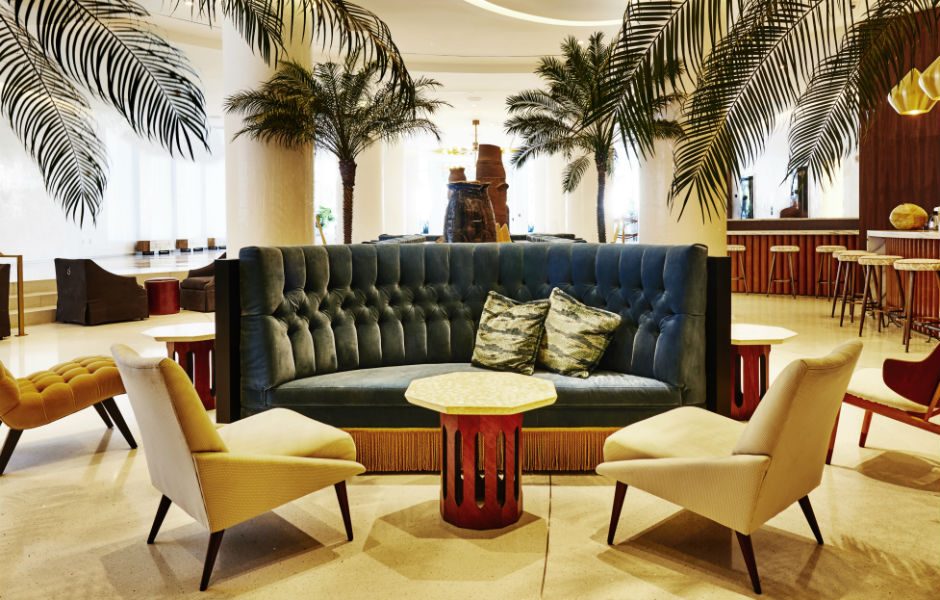 nautilus a sixty hotel adds jet set charm to miami beach lobby bar lounge adrian gaut for hotels