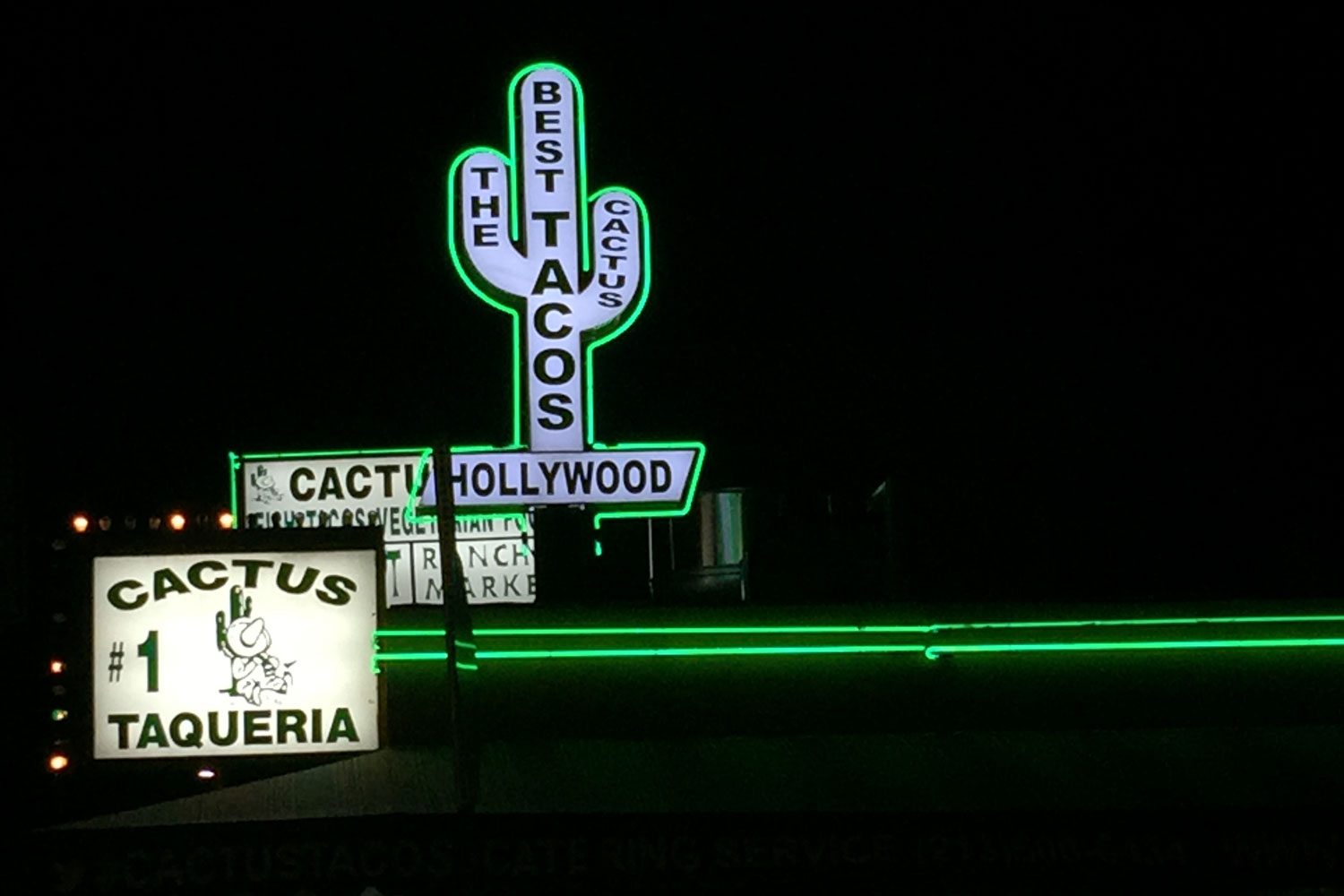 Hollywood catcus taco stand