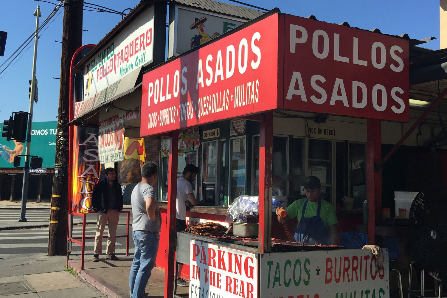 outdoor grill burrito stand
